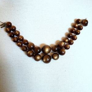 Vintage brown moonglow bracelet